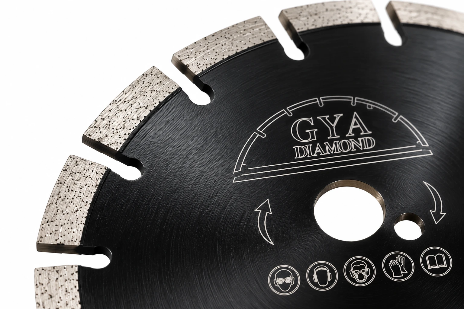 Detalle de la superficie, disco GYA de referencia para asfalto y mixtos
